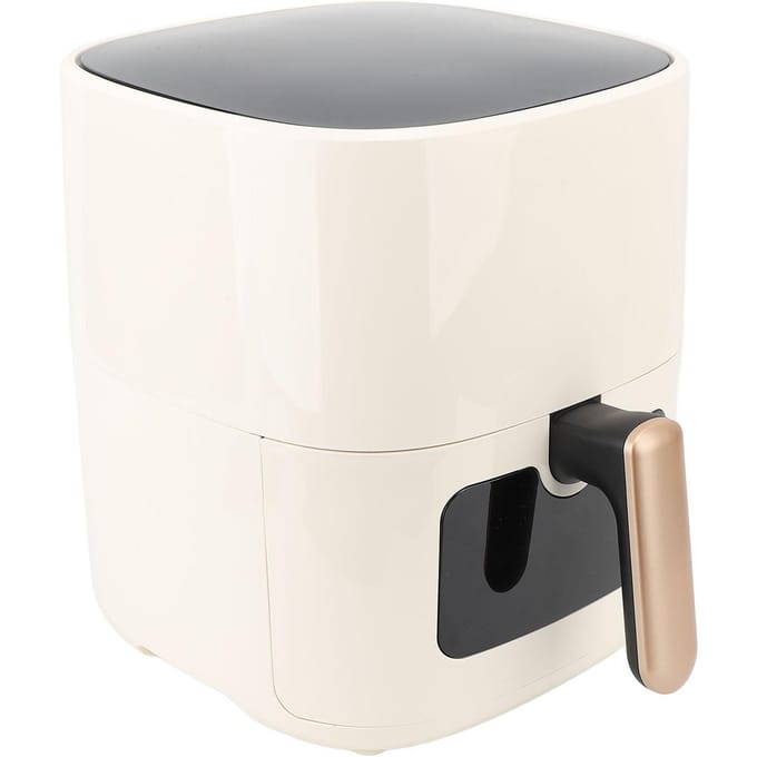 Olievrije Frituurpan 6,5L 1500W Eén Touch Digitale Bediening Rookvrije Elektrische Frituurpan met Zichtbaar L gray