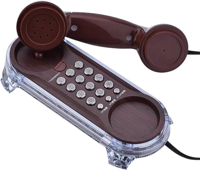 Vaste Telefoon - Antiek Toestel - Thuis Kantoor - Ergonomisch Ontwerp - 20cm Breed