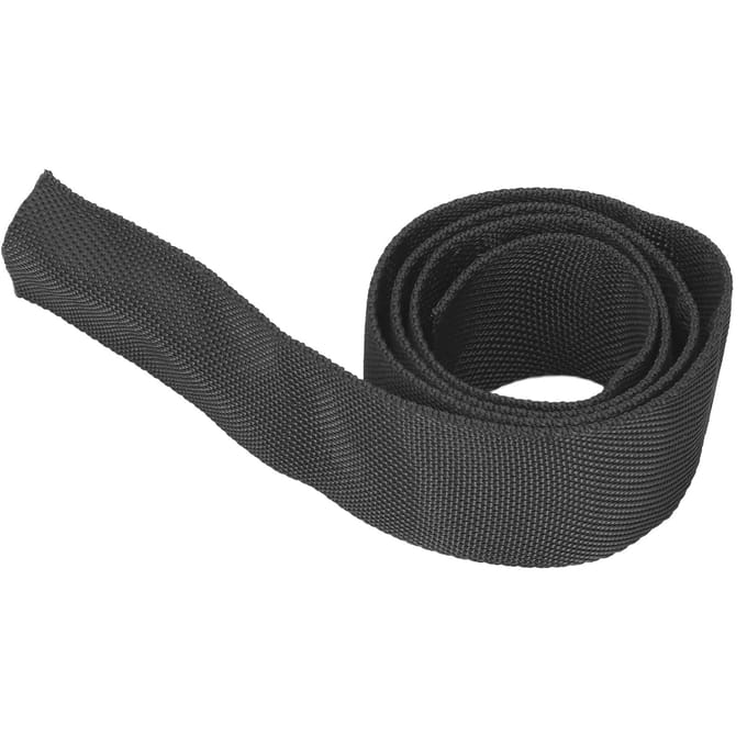 Polyester Lierkabel Beschermhoes Zwart Universeel voor 5cm1.97in Breedte Kabel 1m / 3.3ft