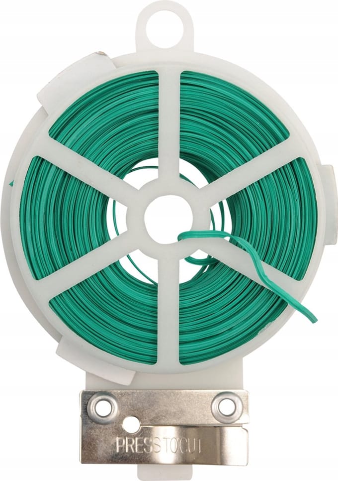 Toya Tuinaarde - Gecoat Tuindraad - 30M - Dikte 0,5 mm - Met Snijder