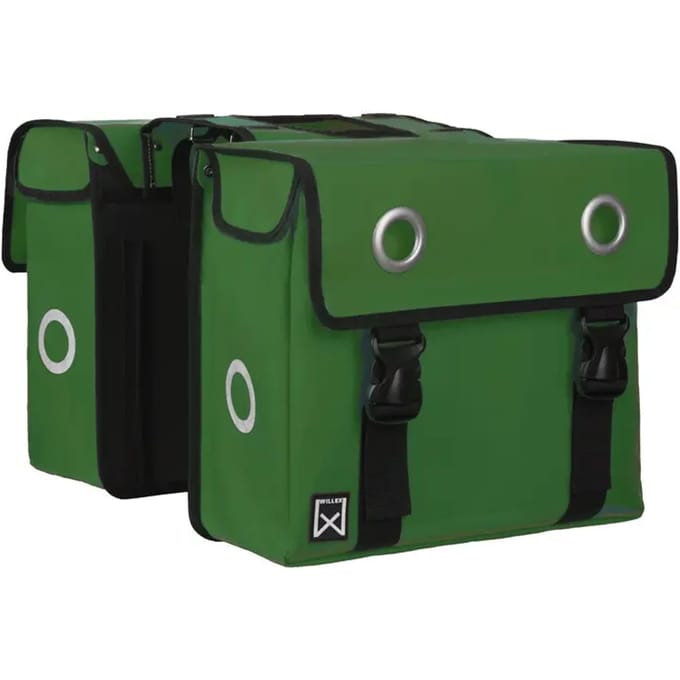 Dubbele bagagedrager tas van gecoat canvas Willex 30 L