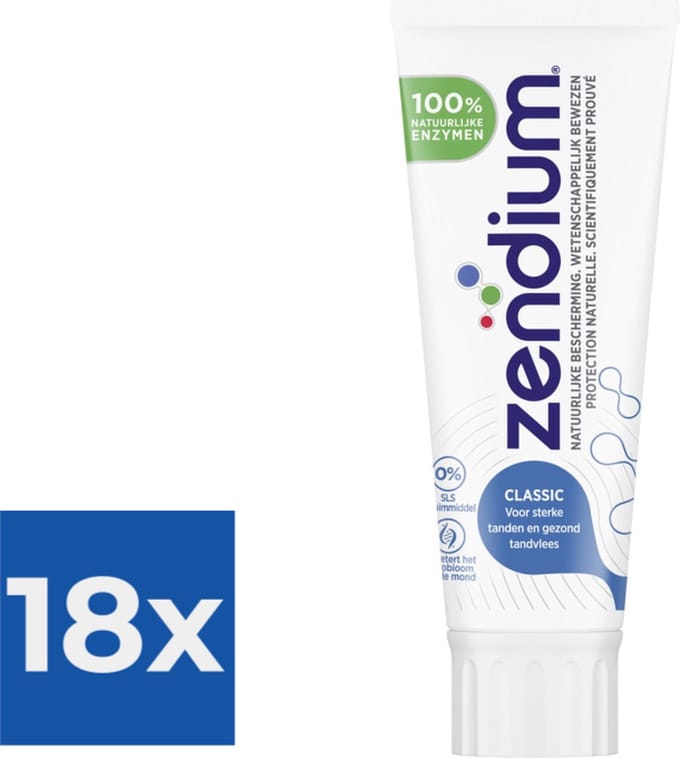 Zendium - Tandpasta - Classic - 75ml x 18