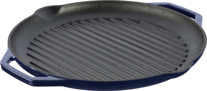 Grand Feu - Geëmailleerde gietijzeren grillpan - blauw