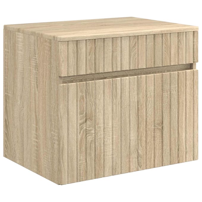 vidaXL - Wandgemonteerde - Badkamerkast - Sonoma - Eiken - 59 - x - 44,5 - x - 50 - cm