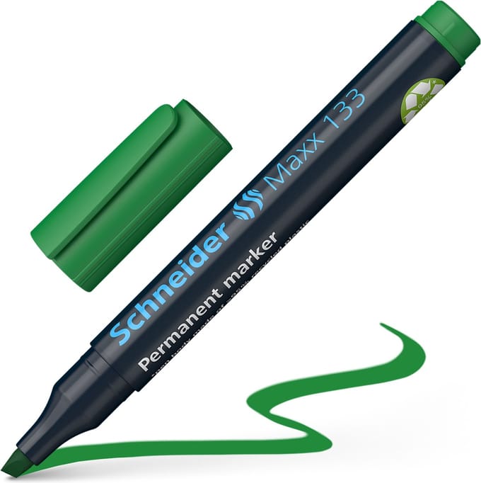 Schneider permanent marker - Maxx 133 - beitelpunt - groen - S-113304