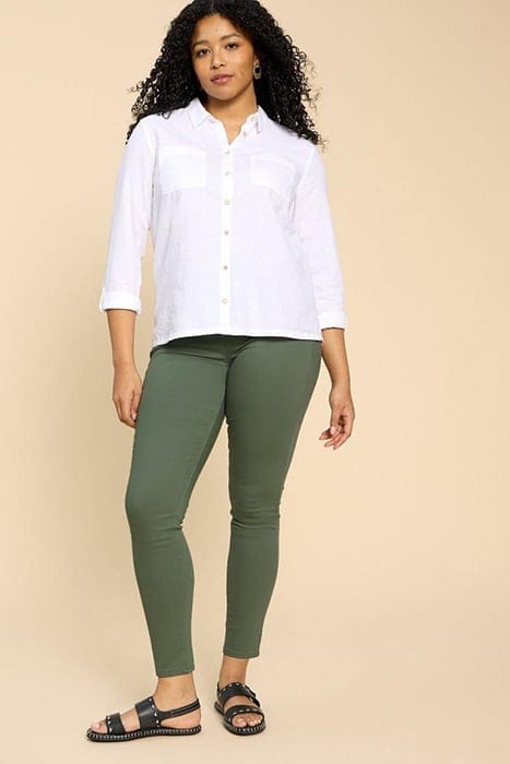 White Stuff Janey Jegging Mid Green Taglia: 6 | Jeans Slim Fit Outlet | Donna | Verde