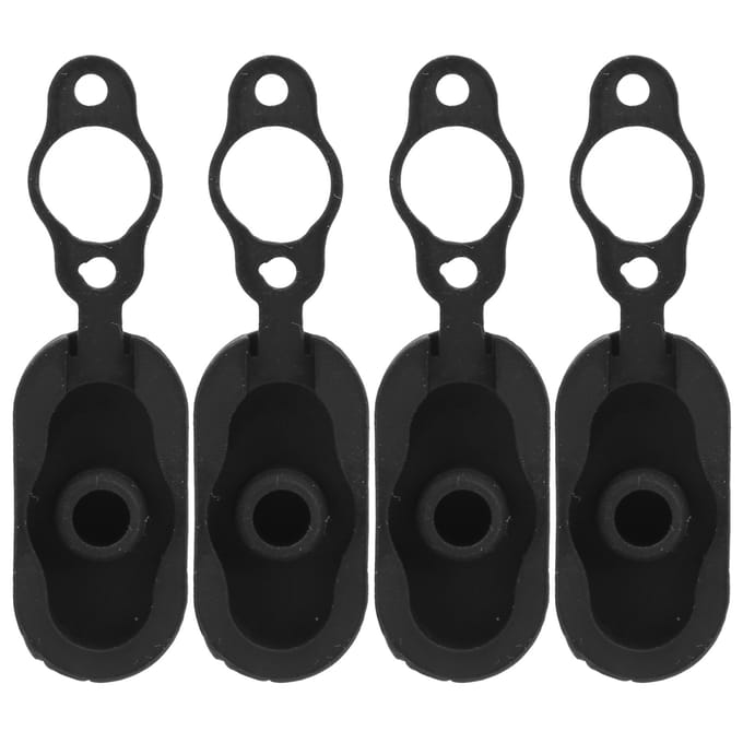 Stofplug voor oplaadpoort Silicone Waterdichte Afdekking voor Xiaomi M365 Elektrische Scooter Accessoire black