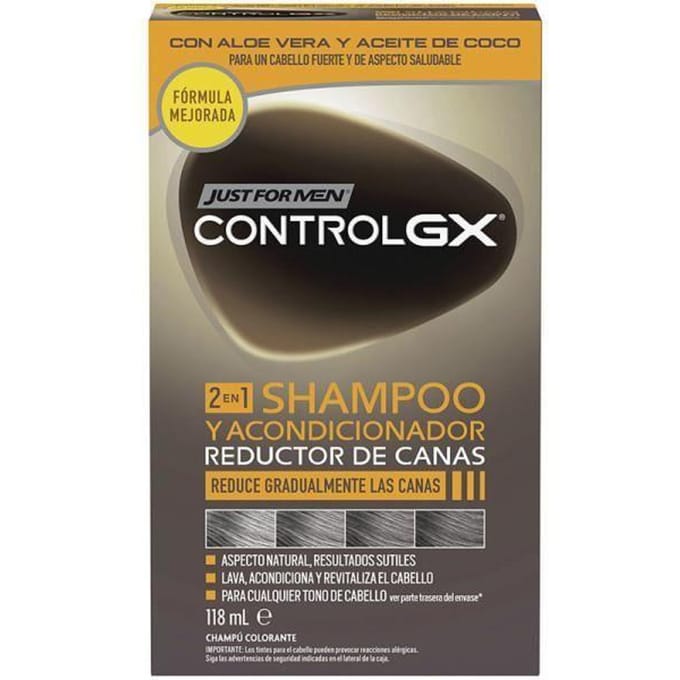 Just For Men Control Gx Grijsverminderende Shampoo Met Conditioner 118 Ml Man