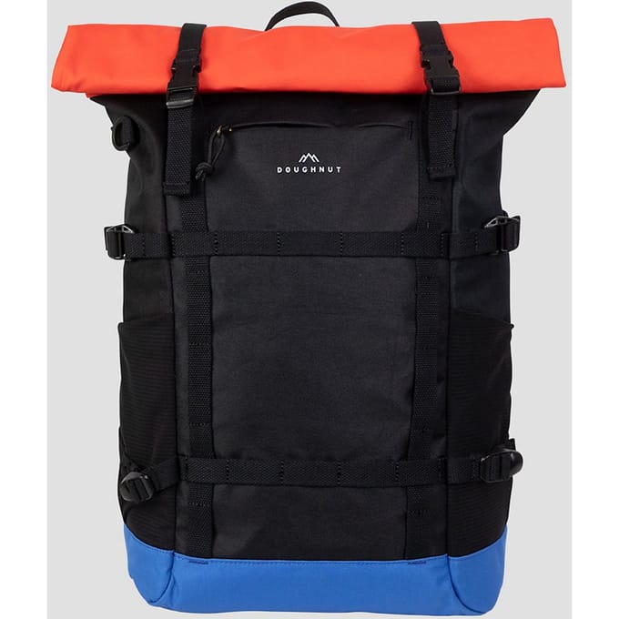 Doughnut Paratrooper Reborn - Rolltop Rugzak 14 67 cm (black x grapefruit)