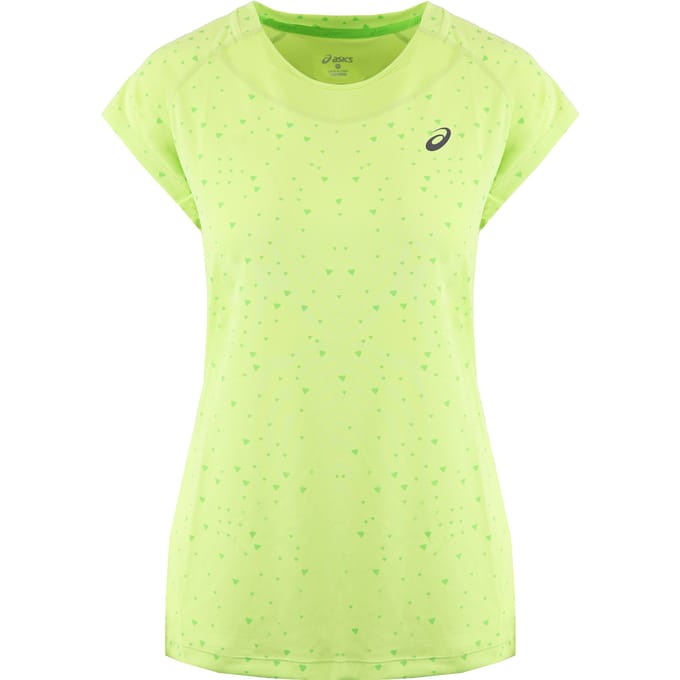 Asics Logo Dames Lichtgroen T-Shirt