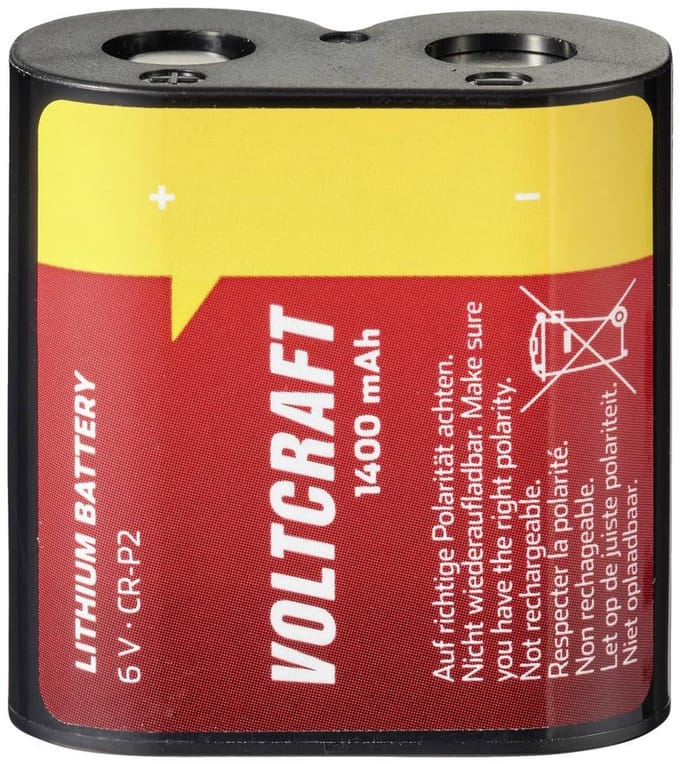 VOLTCRAFT CRP2 CR-P2 Fotobatterij Lithium 1400 mAh 6 V 1 stuk(s)