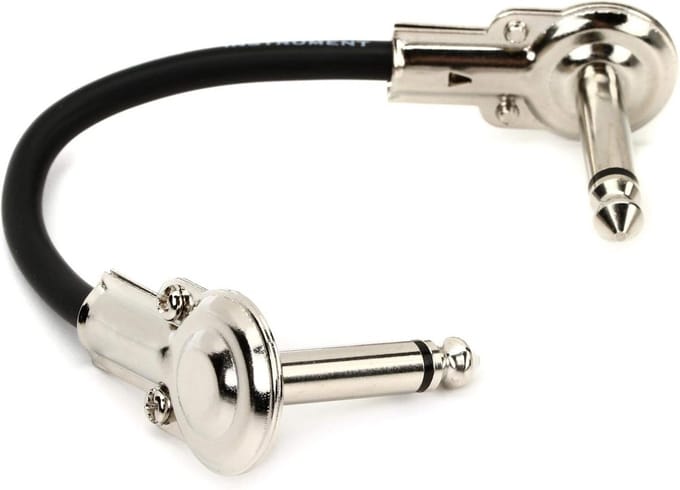 Korte Gitaar Patchkabel met Haakse Connectoren voor Pedalenbord