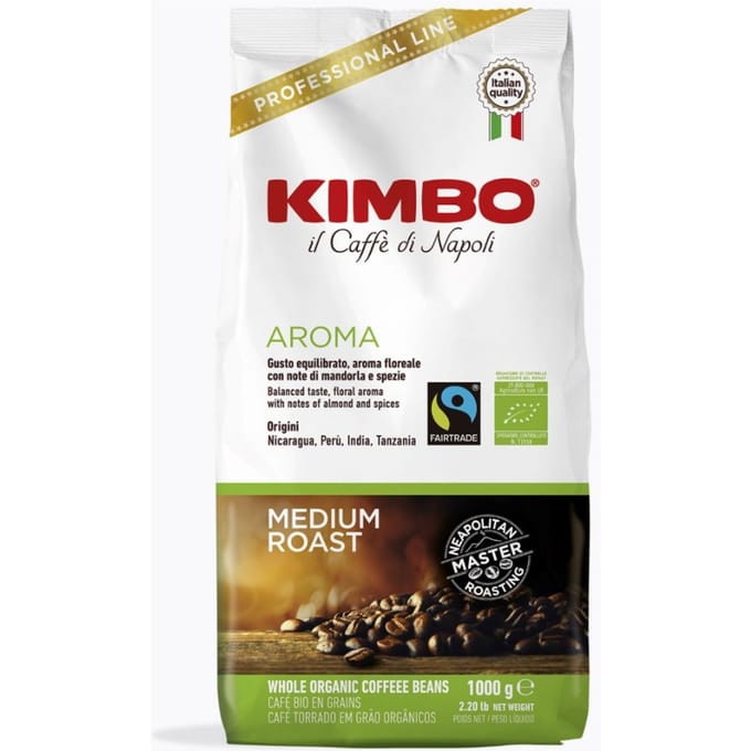 Kimbo Aroma Biologisch - koffiebonen - 1 kilo