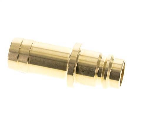 Messing DN 19 Luchtkoppeling Insteeknippel 19 mm Slangpilaar Double Shut-Off