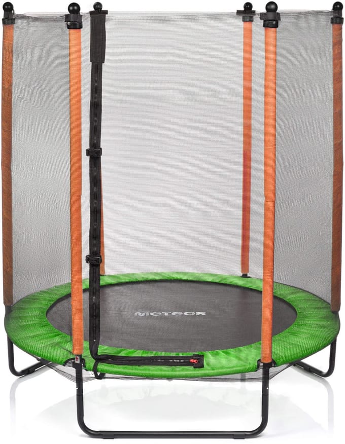 Meteor TRP-60 - Trampolines voor kinderen - 140 cm, oranje/groen