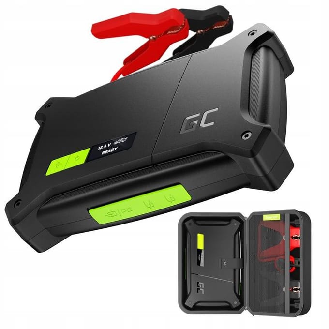 Green Cell GC PowerBoost Auto Jump Starter/Powerbank/Auto Starter met Oplader Functie 16000mAh 2000A