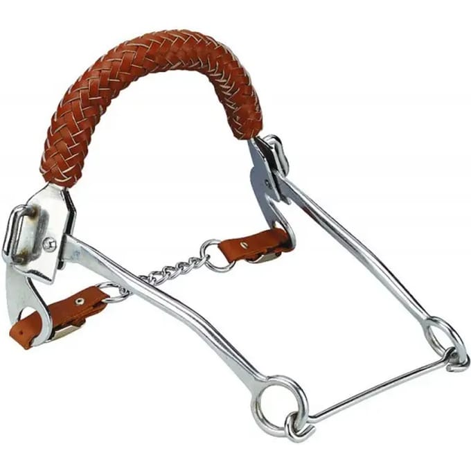 Paardenbitten Feeling Muserolle en cuir tressé