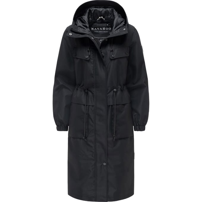 Navahoo dames parka tussenjas Kirschwind met capuchon