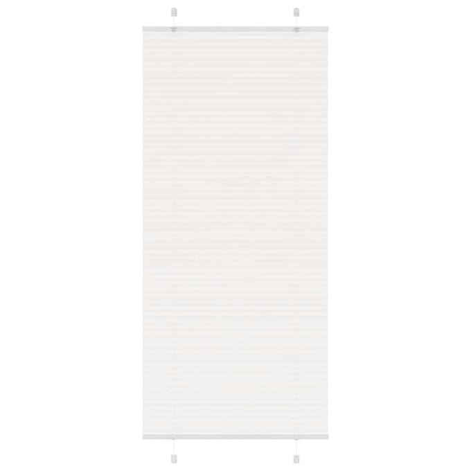 vidaXL - Plissé - rolgordijn - 85x200 - cm - stofbreedte - 84,4 - cm - polyester - wit
