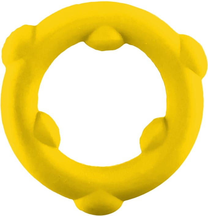 Oxballs - Spinner - Siliconen Cockring - Geel
