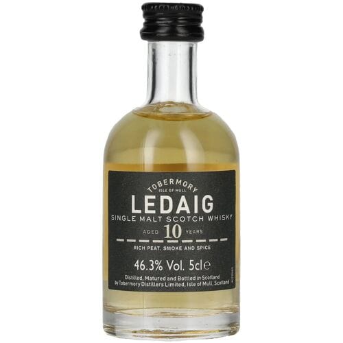 Ledaig Whisky Ledaig 10 Years Old Single Malt Scotch Whisky 46,3% Vol. 0,05l