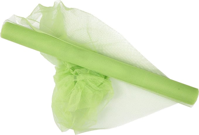 Tule, B: 50 cm, neon groen, 5 m/ 1 rol