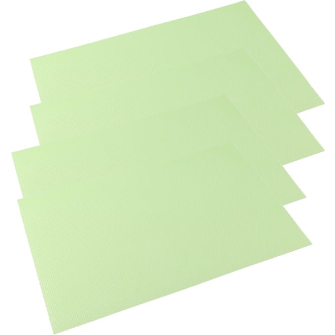 4-delige Set 29cm*45cm Koelkastmat Antifouling Schimmel Vochtabsorptiemat beige