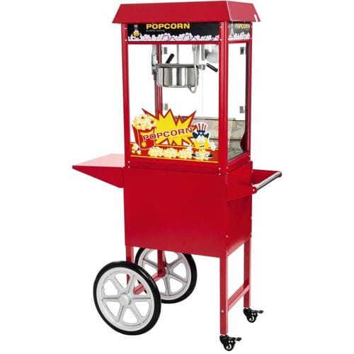 Royal Catering Popcornmachine met kar - Rood 10010088