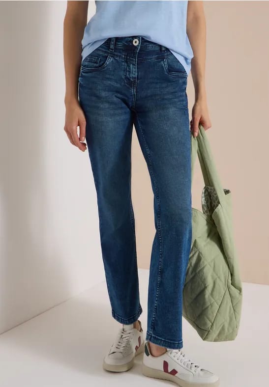 Bootcut-jeans met High Waist in Slim Fit