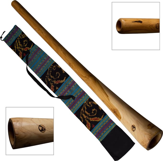 Houten Didgeridoo 130cm – Inclusief Stevige Draagtas