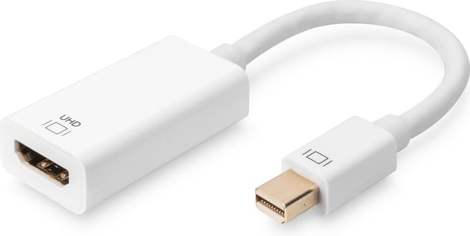 ASSMANN Electronic AK-340416-002-W 0.2m Mini DisplayPort HDMI Type A (Standard) Wit video kabel adapter