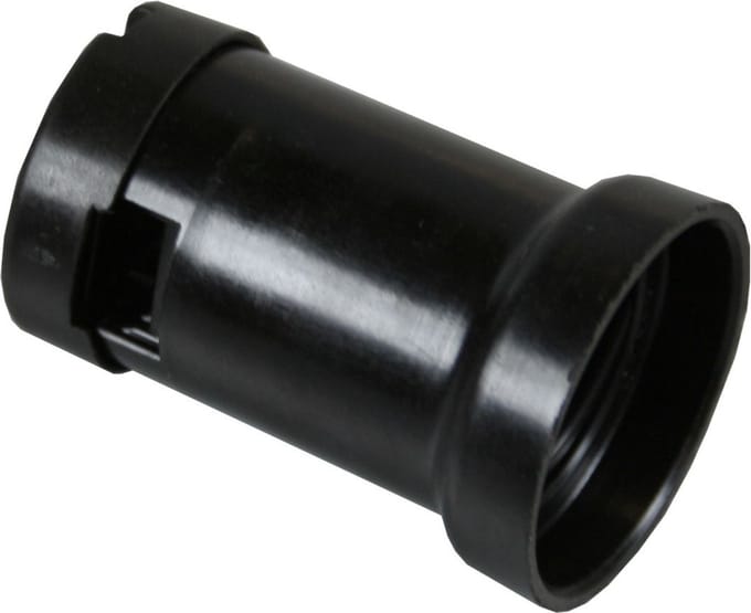 Benson E27 prikfitting - 40W - zwart - 2 schroeven - voor prikkabels 5x13 mm