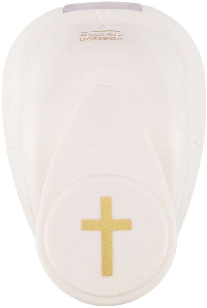 Vaessen Creative Pons - Figuurpons - Kruis - 1 x 1,6 cm