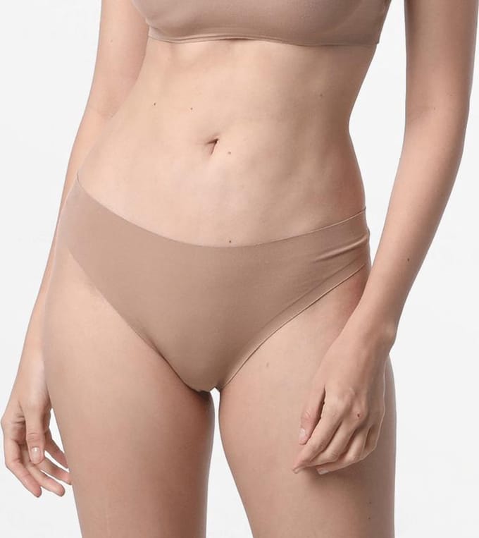 String dames naadloos Micro Modal bronze bruin