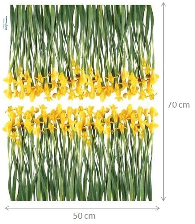 Muurstickers met irisbloemmotief