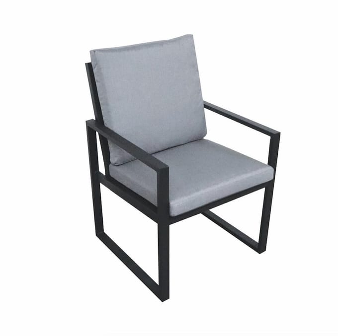 Nayan dining alu tuinstoel | Antraciet | 2 stuks | €159,- pst