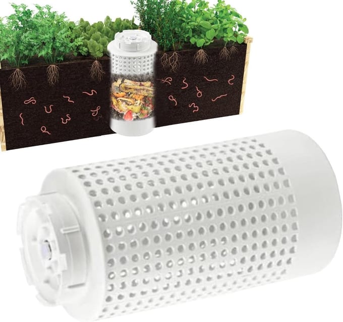 Wormcomposter - Compostbak - Afval verwerken - Ondergrondse plaatsing - 336 cm - Zwart