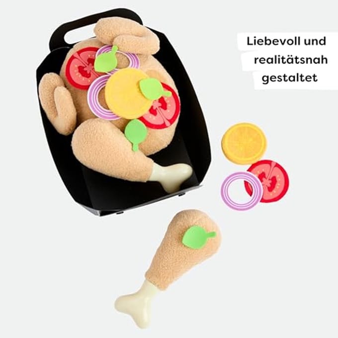 Haba speelgoed gebraden kip - Creative Play rollenspel keuken.