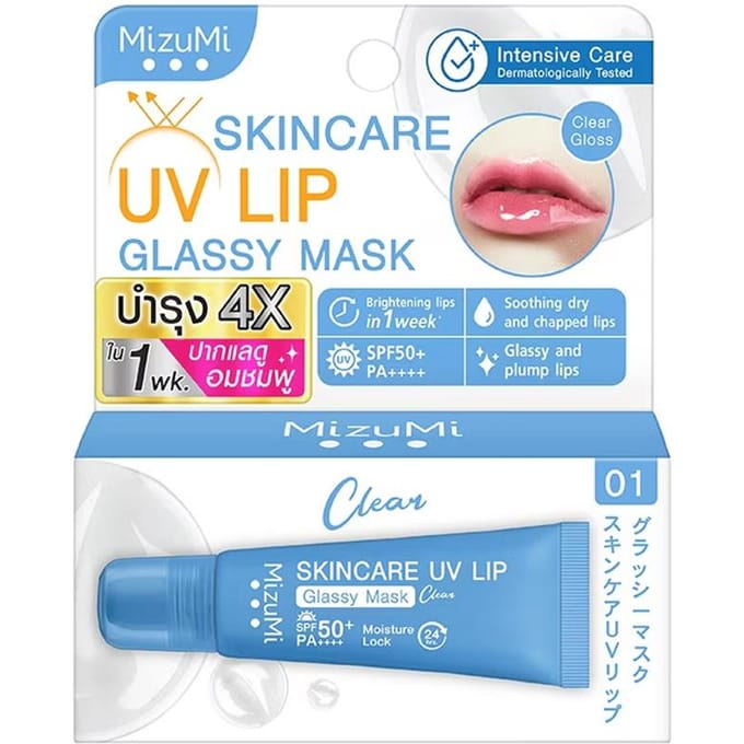 Masque UV pour les lèvres MizuMi Skincare Transparent 8 ml. 8 ml. white