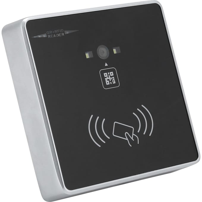 Lecteur de cartes RFID, code-barres 2D, QR, contrôle d'accès, pour Wiegand, TTL, RS232, RS485, carte d'identité white