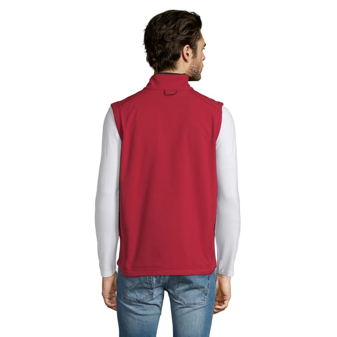 SOLS Heren Rallye Softshell Mouwloos Gilet (Peperrood)