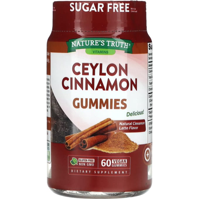 Nature's Truth, Ceylon kaneel, 60 veganistische gummies