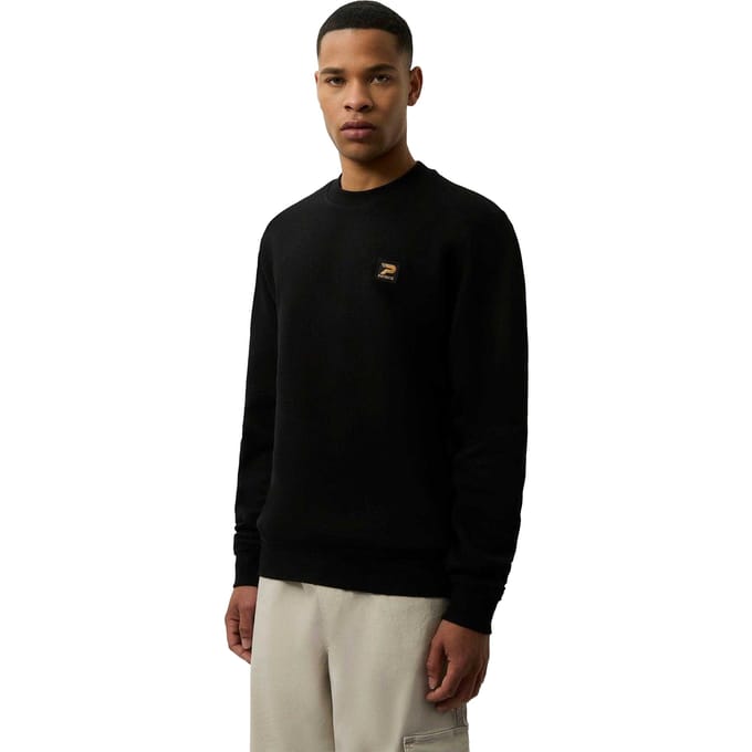Patrick Mens Oscar Crew Neck Sweatshirt (Zwart)