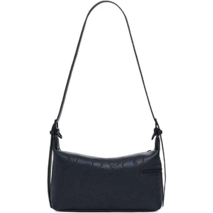 Desigual schoudertas Mickey Lines Huntington Bag Black zwart