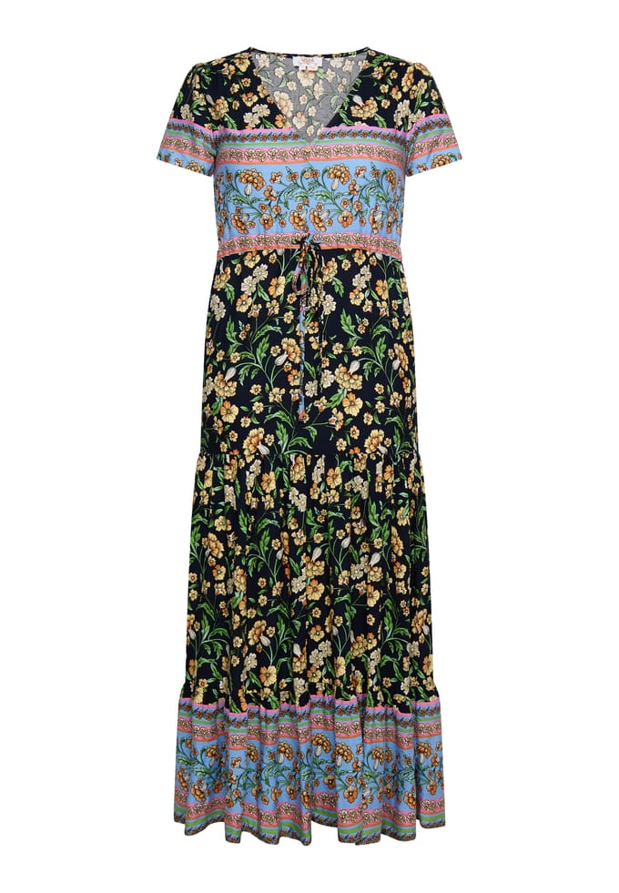usha Zomerjurk Dames Navy Veelkleurig