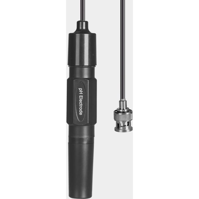 Professionele laboratoriumelektrode Aquarium Hydrocultuur laboratorium pH-elektrodesonde BNC-controller 1.2 METER zwart