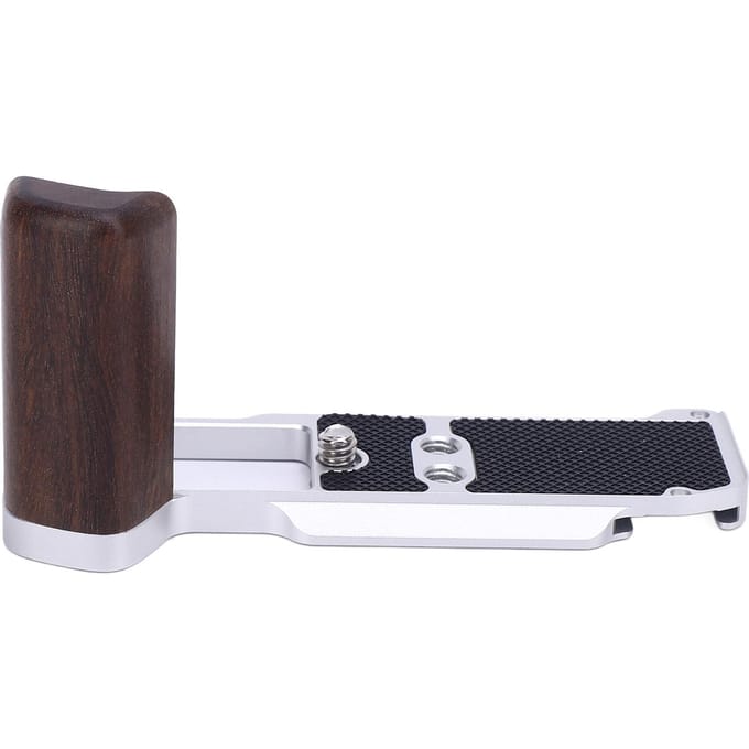 Handgreep L-vormige grip voor X-M5 Verticale houten camera handgreep L-beugel houder ingebouwde snelle white