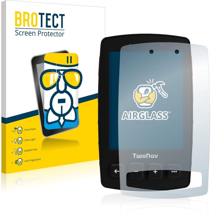 Screenprotector voor TwoNav Trail 2 Beschermglas transparant