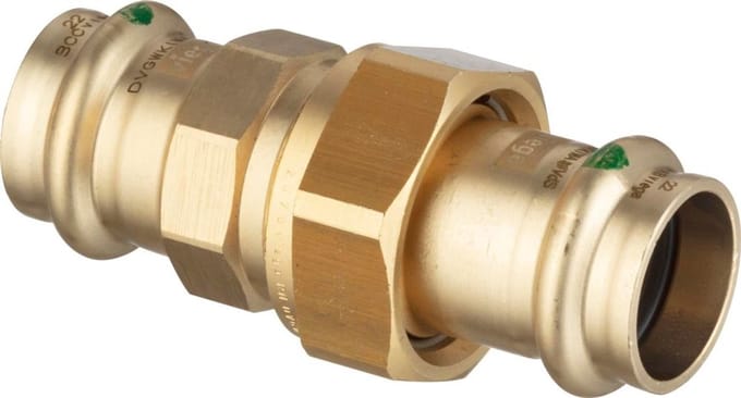 Viega Sanpress koppeling 3-delig SC brons 54mm