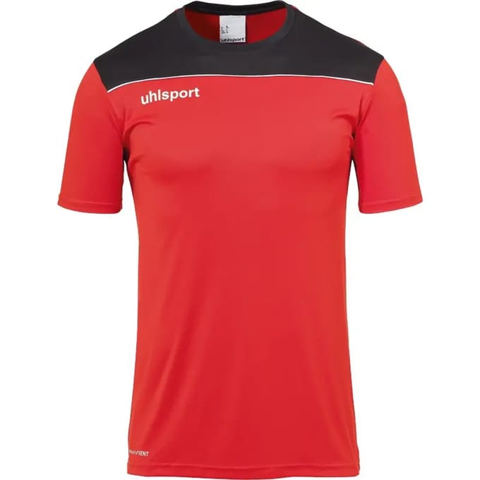Uhlsport Offense 23 Poly Shirt Kind Rood-Zwart-Wit Maat 140